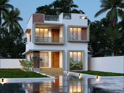 3 bedroom house design. total area 1500 sqft. budget 30 lakhs. #Minimalistic, #ContemporaryHouse , #modernminimalisam