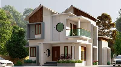 proposed residence @ Manjeri 
Area : 1520 sqft