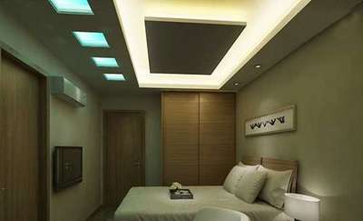 #bedroom package  plz contact 93492.55658#GypsumCeiling  #wardrobe  #cot  #sidetable