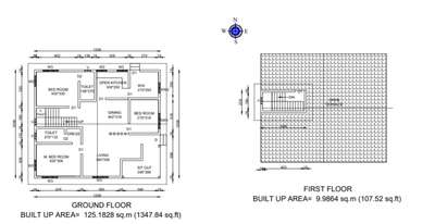 Vaasthu based South facing 3BHK residential house floor plan.
Ground floor: 1300 sq.ft (approx.)
First floor : 100 sq.ft (approx.)
Total 1400 sq.ft (approx.)
 #vasthu #SouthFacingPlan #3BHKHouse #autocad #housefloorplans #staircase