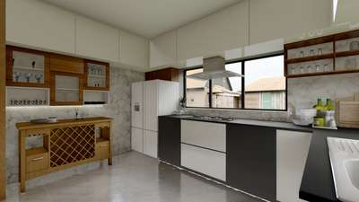 Modern kitchen render  #modernkitchen  #KitchenIdeas  #KitchenCabinet