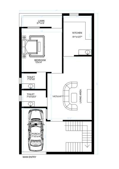 1 bhk house plan with vastu 
location- M.P.
 #FloorPlans  #houseplan  #2d  #2ddesigning  #Architect