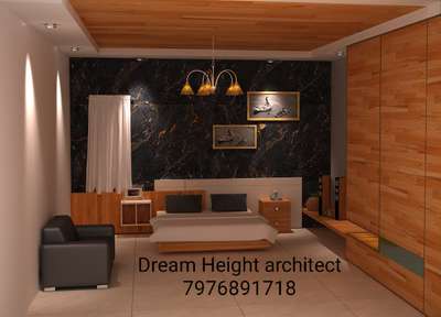 Bedroom design by Dream height architects
contact us on -7976891718