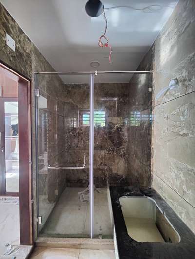 #Shower_Cubicle_Partition#interiorwork #BathroomDesigns #glassworks