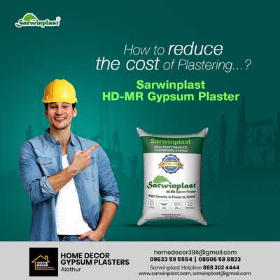 sarwinplast gypsum plastering
ph:9633595554