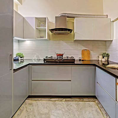 Modern Design Of Kitchen 
 #ModularKitchen #MovableWardrobe