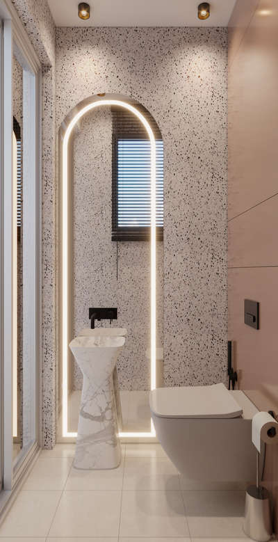 powder room design 
contact for 3d rendering - 885142795 #InteriorDesigner  #3dvisualizer  #Architectural&Interior  #LUXURY_INTERIOR