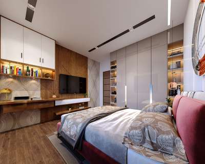 Master bedroom design. 
Design by Krystal design studio. 
City- Jaipur.
