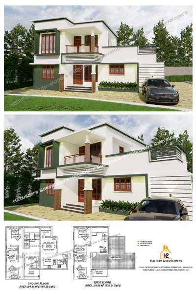 #keralahomeplans  #kerala_architecture  #keralahomeconcepts  #3Darchitecture #3delevation🏠🏡   #h2builders 
 #1700sqftHouse 
☎️8075410995
