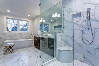 #marble shower