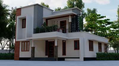 Proposed Two Storey villa @ Trissur