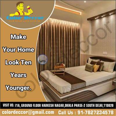 Make Your Home Look Ten Years Younger....
Get Best And Professional Painting Services by color deccor...
.
Contact Us : 7827234578
Visit Us : I1A, GROUND FLOOR  HARKESH NAGAR, OKHLA PHASE-2 South Delhi,110020
.
.
.
.
#colordeccor #decor #homepainting #walldeccor #opennow #smooth #Surface #startedwor #waterproofing #besttool #interior #exterior
#wallpaintingideas #noidapainting #delhipainting #paintingservices #professionalpaintingservices #painting #wallpainting #paintersclubhouse #painterscommunity #paintersgrinding #bhfyp #paintershouse #paintershelper #painterslifestyle #PageLikes #PageLink #Facebook