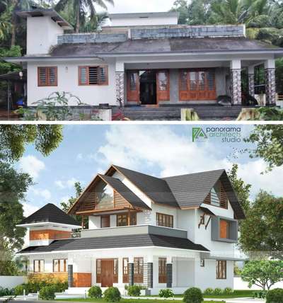 Work in progress l Residential renovation project 
Existing floor area - 1812 SQFT
Proposed total floor area - 2373 SQFT
Year - 2020 l Palakkad , Kerala
