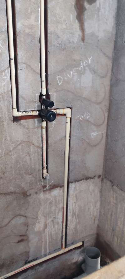 Bathroom concealed plumbing works at kakkanad