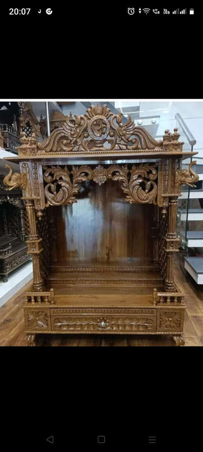 full wooden 3D mandir