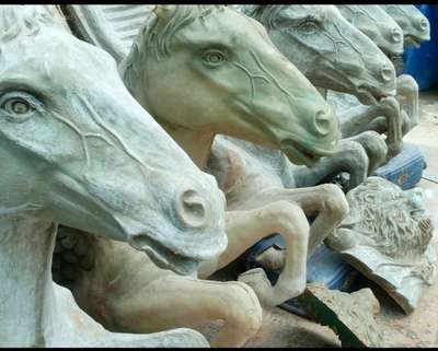 sculpture horses 4 feet #sculpture  #LandscapeGarden