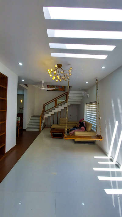 Project completed at Banglore
.
.
.
 #InteriorDesigner #HouseDesigns #Architect #architecturedesigns #interior #lighting #StaircaseDecors #LivingroomDesigns #familylivingroom #white #wood #Hangingswingchair #hanginglights