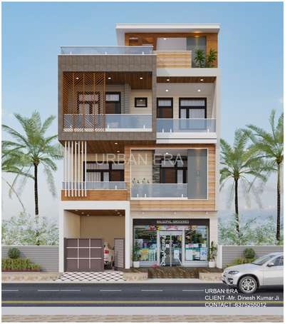 G+2 House Exterior Design #ElevationHome  #ElevationDesign  #3D_ELEVATION  #3delevationhome  #frontElevation  #High_quality_Elevation  #HouseDesigns  #modernhouse