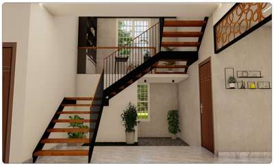 Proposed interior design at Malapuram #StaircaseDecors #architecture #KeralaStyleHouse
