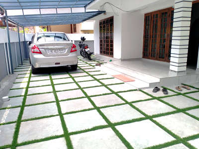 #pavingstone with artificial grass