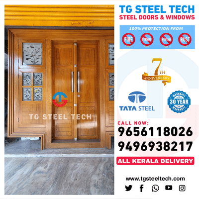 Tata gi steel windows and steel doors.
All kerala delivery

#TataSteel #tata #steelwindows #windows #Doors #steel #kerala #katla #wood #frame