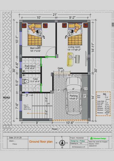 House Plan 
#21x30houseplan
floor plan as per requirement....

parking with living and Bedroom.
2D house plan.

feel free to contact me... house plan just started from 2000₹ only.

#floorplan #houseplan #6000sqft #BedroomIdeas #parking #home
#SmallHouse #koloindia #treding #2DPlans #3DPlans #frontElevation #freekeralahomeplans #freelancework #feel_free_to_contact #freelancer
#InteriorDesigner  

#9835244141