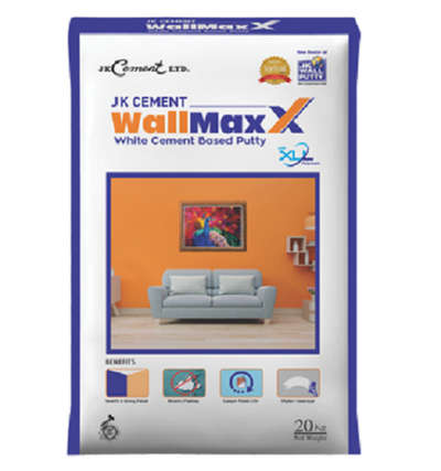 *JK Cement Wallmax 40.kg*
White Cement Based Putty