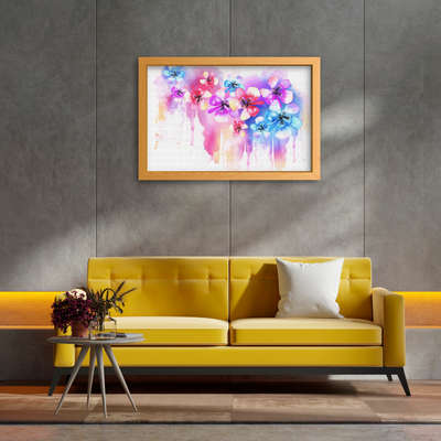 Exotic Flower Painting
with floating frame
 #WallDecors #WallPainting #HomeDecor #homeinterior #homeinteriordesign #abstractpainting