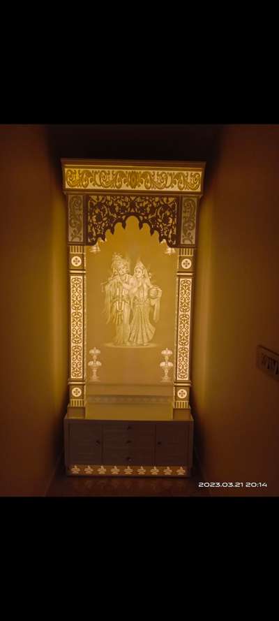 Corain temple #Poojaroom #poojaroomdesign