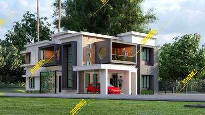 *3D ELEVATION (exterior *
2 SIDE View