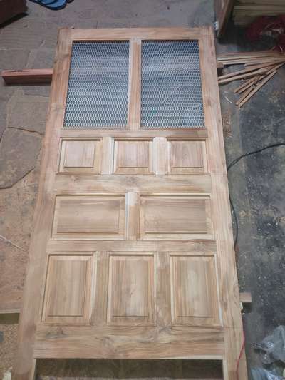 netural sagwan door with jali 600sqft