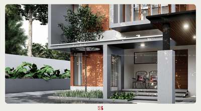 Proposed 4bhk residential elevation.
Area: 2054sqft.
Location: Pathanapuram, Kollam.

ElevateVue Residence 

Residence boast a striking design with projected continuous structures serving as both functional sunshades and artistic features.
 #architecturedesigns #architecturekerala #architectureldesigns #architectsinkerala #elevaideas #ElevationHome #ContemporaryHouse #ContemporaryDesigns #modernhome #modernminimalism #modernhousedesigns #modernarchitecturedesign #modernelevation #HouseDesigns #keralaarchitectures #residence3ddesign #residentialbuilding #keralaresidencedesign #keralaresidence