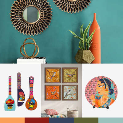Checkout this desi bohemian look curated by me. It creates a unique and eclectic vibe for your home complete with rich and vibrant colours, natural textures, ethnic prints, vintage elements and a desi feel.
#interior #decor #ideas #home #interiordesign #indian #colourful 
#decorshopping