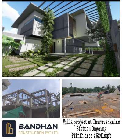 Ongoing luxury villa project at Thiruvankulam  #luxuryvillas #infinityswimmingpool #jsw #ULTRATECH_CEMENT