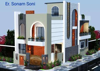 New Elevation Work# Classic Design#Location- Indore#RAC indore# by Er. Sonam Soni