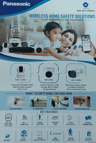Panasonic (Japan made ) Original Distributor supplied Product, wireless Home security systems, with best picture Quality and service. #HomeAutomation #homestyle #modernhome #moderndesignhomes #modernarchitecturedesign #modernlightingsolution #modernarchitect #modernhouses.