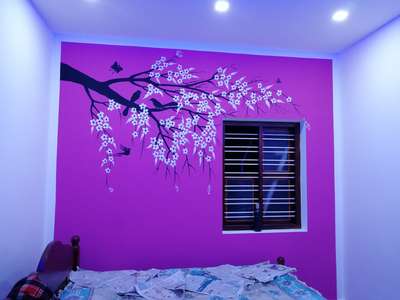Bed Room wall designing