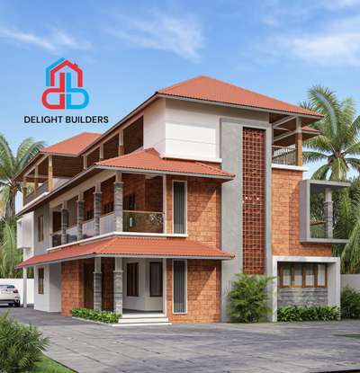 #3D# residential apartment# flat# sloped roof# 4500 Sq. ft