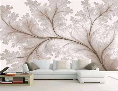 customise wallpaper with beautiful leaf work...
