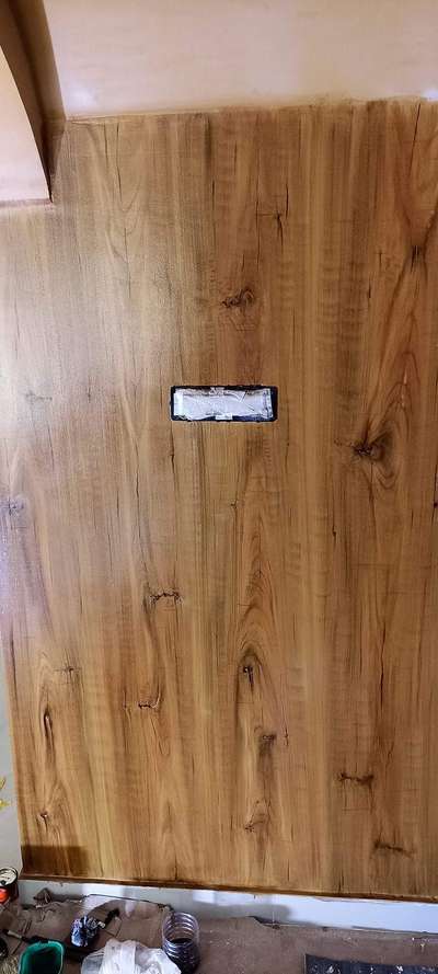 wall wood effect painting