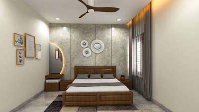 Bedroom 3D 🧱
Teakwood with cement texturepaint
.
 
.
software  : Sketchup vray 
for more info dm [ 6238684617 ]

 #bedroomdesign  #WallDesigns 
 #bedcoat #MasterBedroom #InteriorDesigne