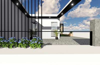 Terrace design!
 #LandscapeIdeas #HouseDesigns  #bestarchitecture #3D_ELEVATION #ElevationDesign