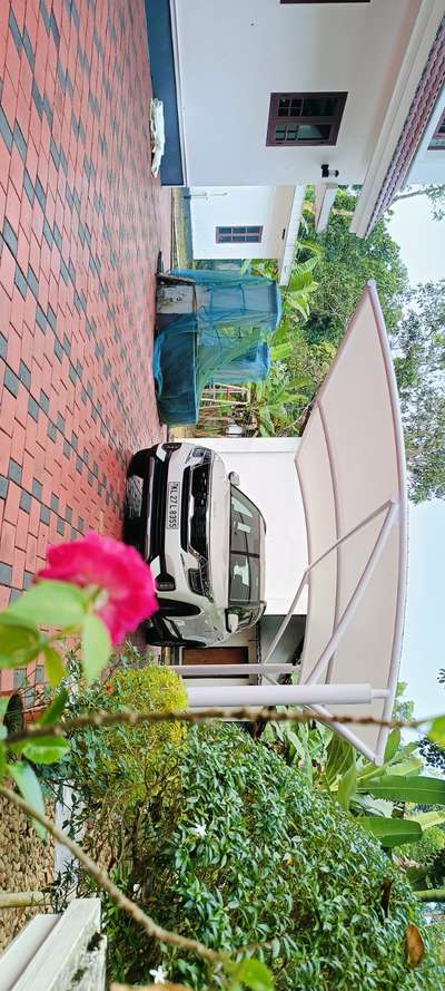 tensile roofing # # #
project..
21*14  car porch
at thiruvalla. #