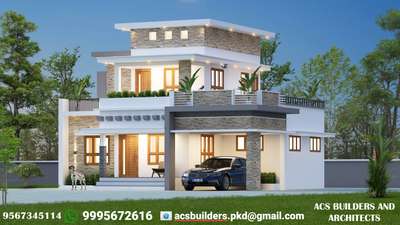 Contemporary style with budget oriented house #lowbudgethousekerala  #under2k sq.ft