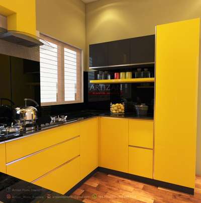 MODULAR KITCHEN
yellow and black @kottayam
 #ModularKitchen 
 #KitchenInterior 
 #homedesigningideas