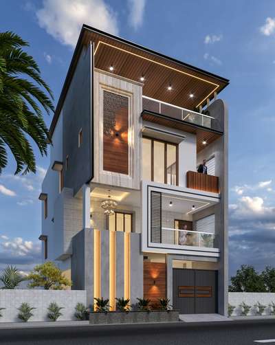 Exterior Design G+2 Complete
All 2d and 3d Works 
Contact No. 7300906716
 #frontElevation  #3delevationhome  #3Dexterior