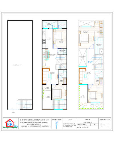 #HouseDesigns  #houseplan  #2DPlans #LayoutDesigns .. Residential + commercial 17*60 project..