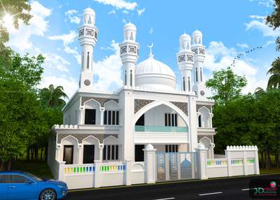 Kalletumkara Juma Masjid 3D elevationðŸ’™ðŸ’™
......................................
Designed for my friend Vijeesh. He was the contractor of this workðŸ’™
.............................................
Contact for any kind of 3D architectural works
PH: +91 8129550663
.............................................