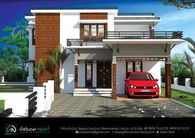 Contemporary residential project 
Location calicut pantheerankavu 
1340 sqft 3BHK 
Client Mr:Vipinshanth 
 #ContemporaryDesigns