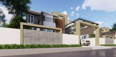 Modern House Design #architecturedesigns #Architectural_Drawing #kerala_architecture